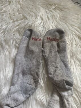 Used ComfortFit Crew Socks in Light Gray - Pack-Ready Style